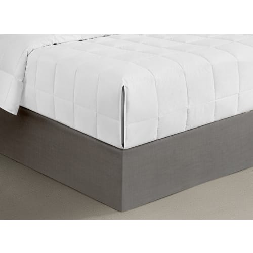 Couverture Advantiva Plus, duvet Alt. Fill, coque en microfibre crantée, double/double 84x98, 36 oz, blanc